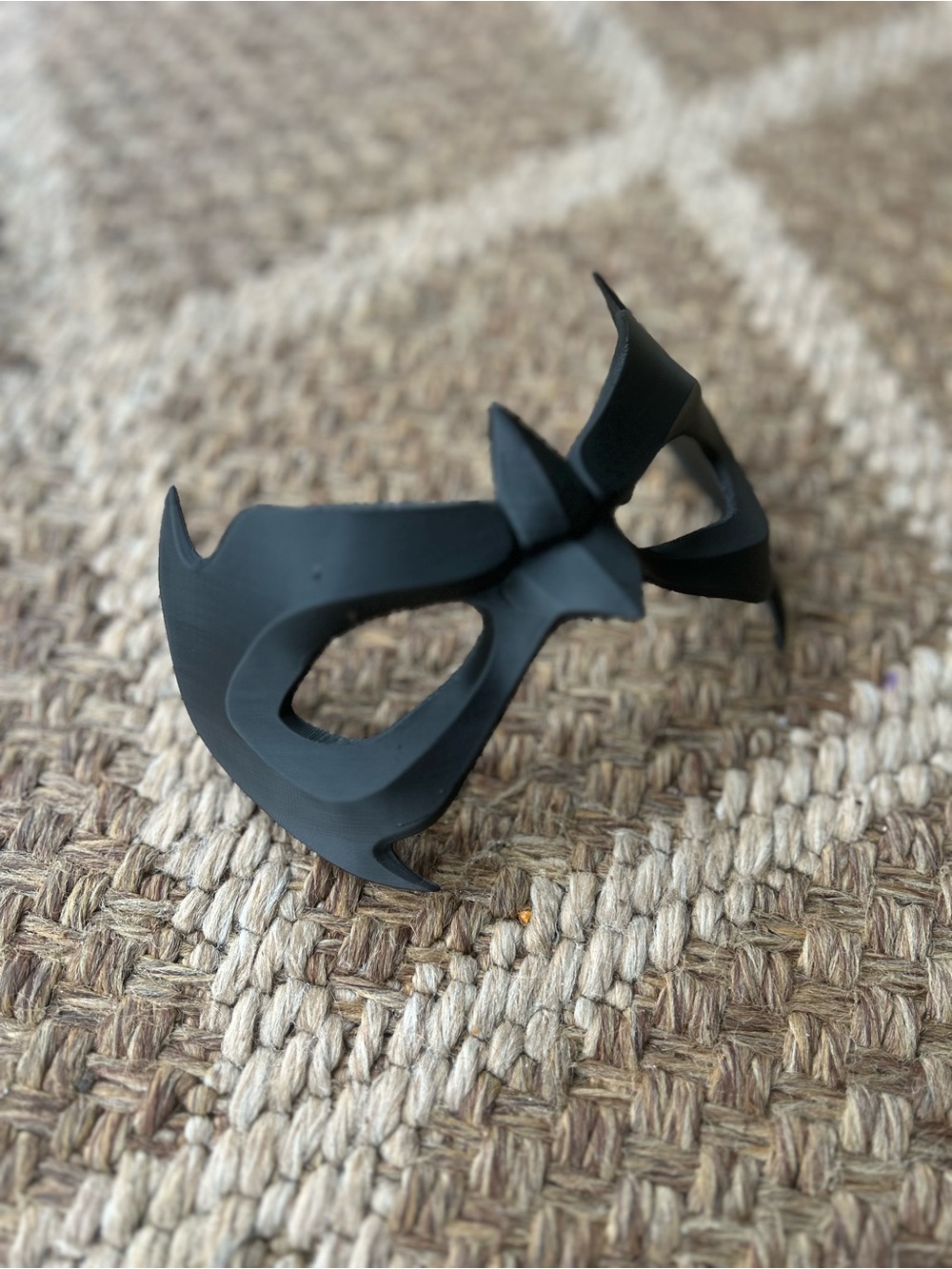 Men's Black Batwing Eye Mask - Unbranded